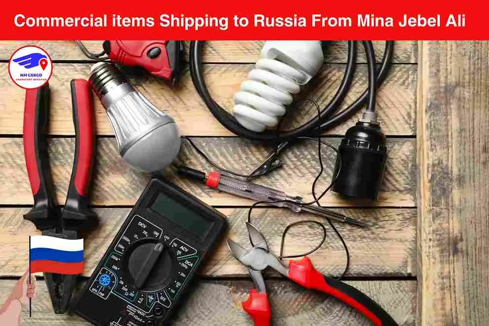 Commercial items shipping to Russia from Mina Jebel Ali