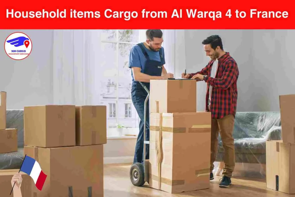 Household items Cargo from Al Warqa 4 to France