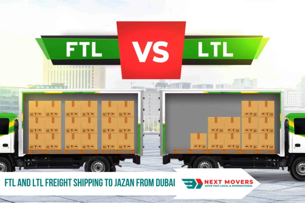 FTL and LTL Freight Shipping to Jazan From Dubai