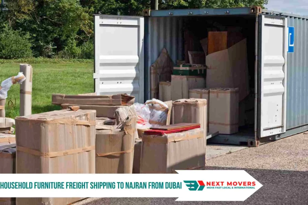 Household Furniture Freight Shipping to Najran from Dubai
