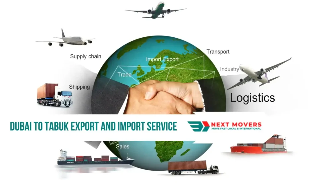 Dubai to Tabuk Export and Import Service