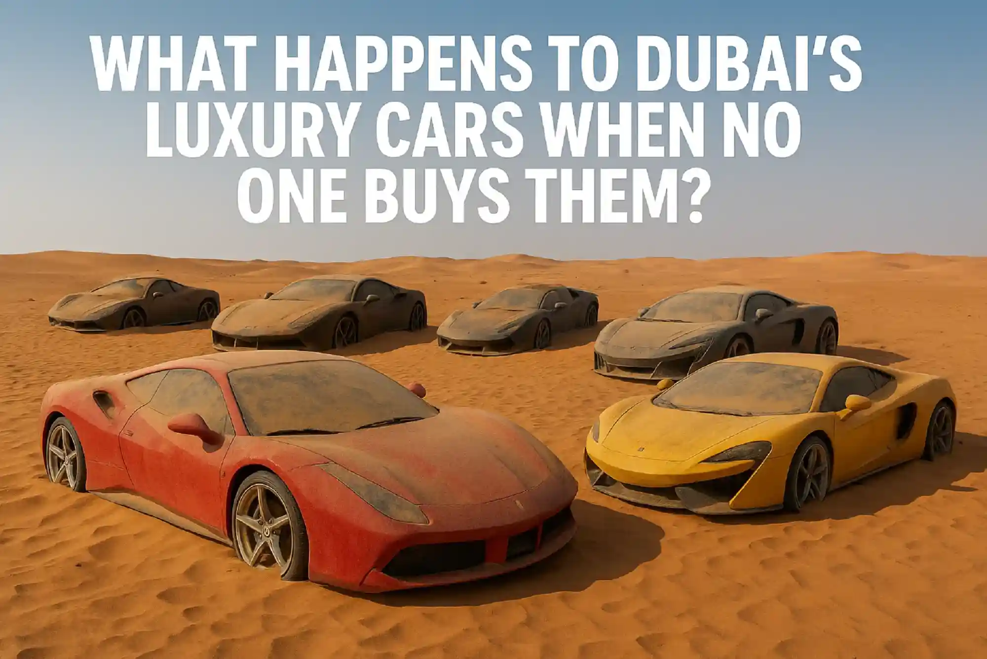 What Happens to Dubai’s Luxury Cars When No One Buys Them